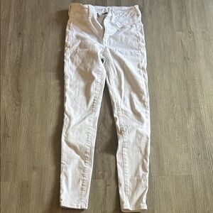 American Eagle Outfitters White High-Rise Jeans